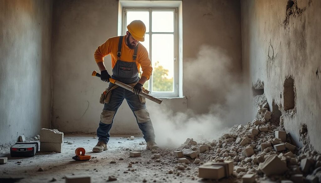 Conseils pratiques pour démolir une dalle béton avec un burin dans la maison