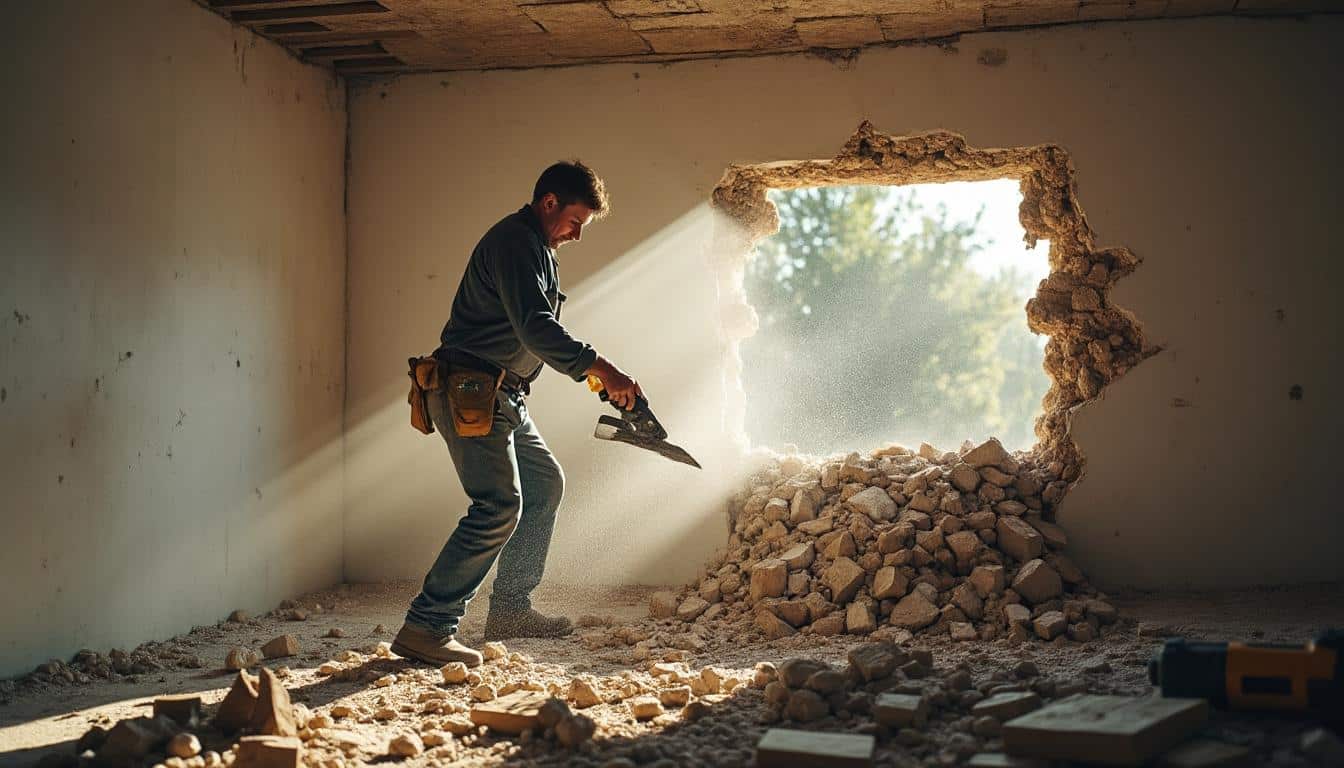 Guide complet pour utiliser un burin lors de la démolition d’un mur porteur dans la maison