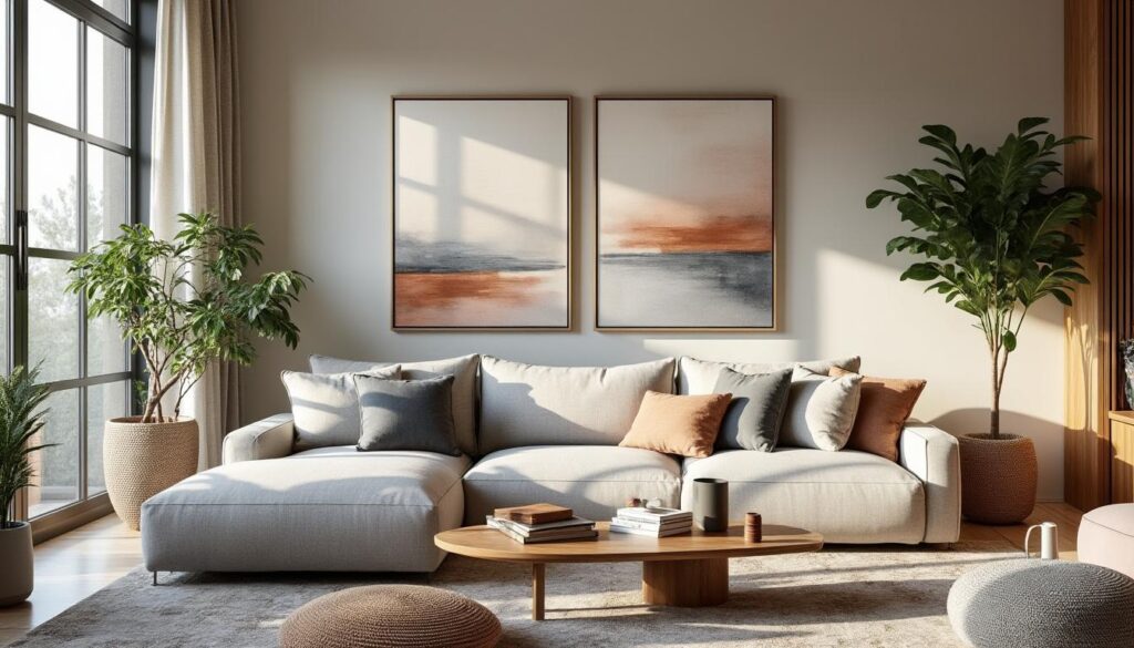 Nos conseils pour harmoniser les tableaux avec la décoration intérieure du salon