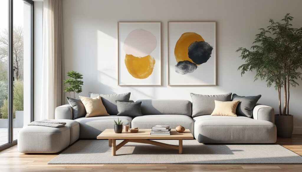 5 idées de tableaux pour un salon au style contemporain