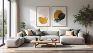 5 idées de tableaux pour un salon au style contemporain
