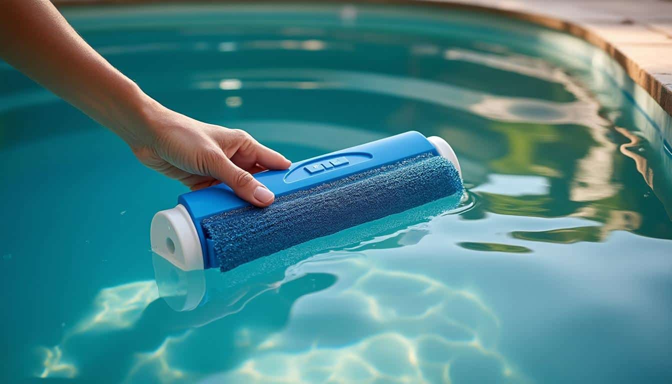 Enlever efficacement les dépôts au fond de la piscine avec un filet de nettoyage