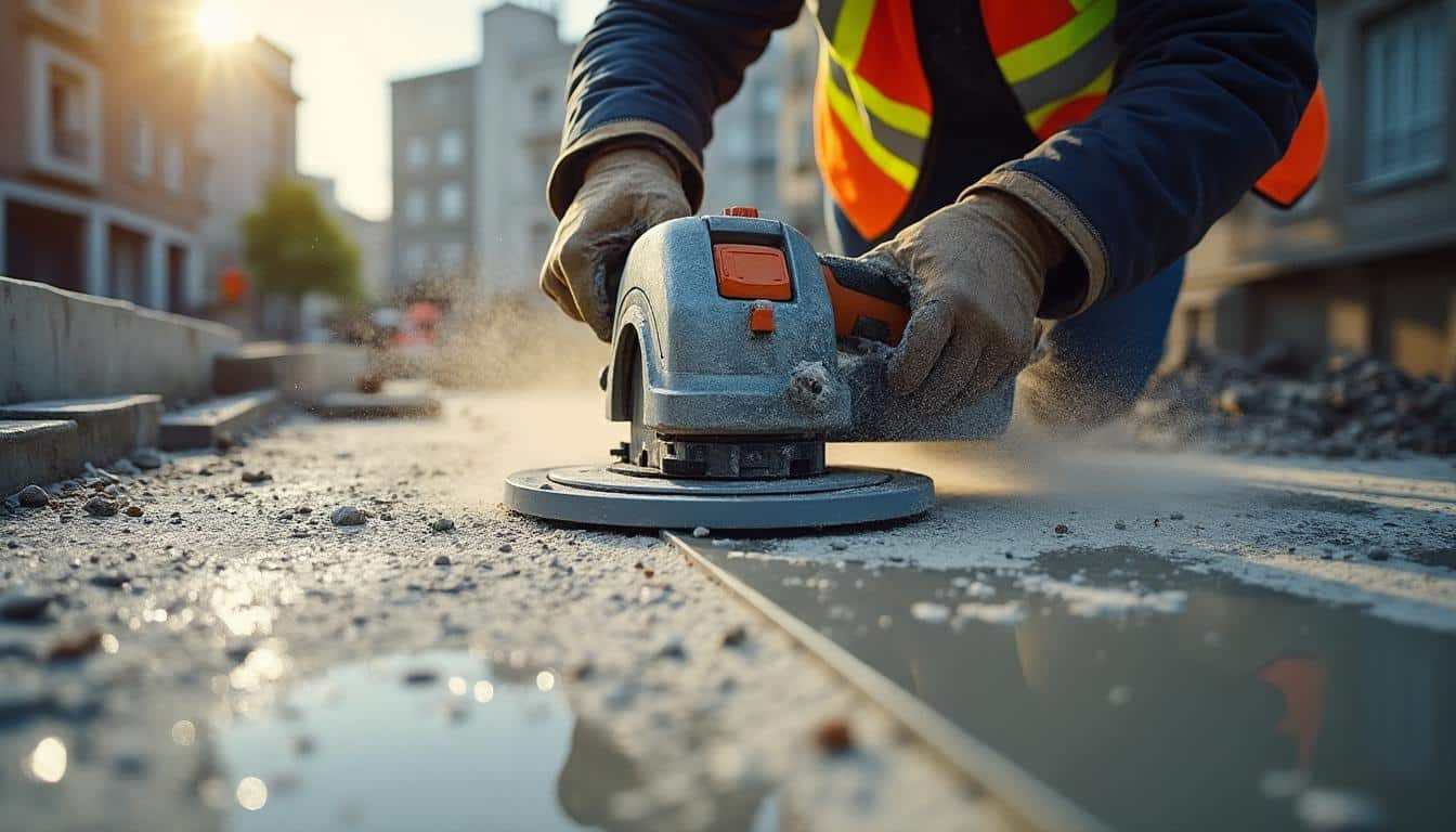 Location de scie de sol : guide complet pour un chantier réussi