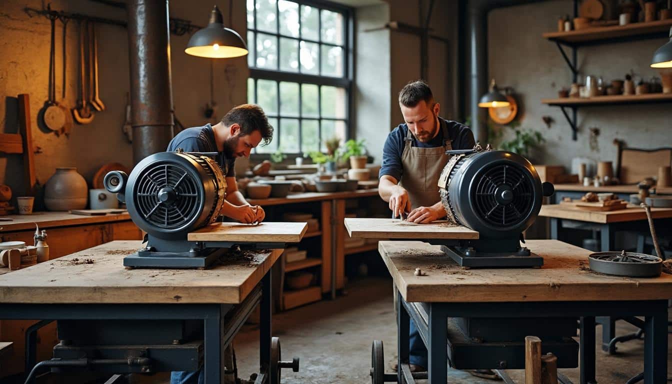 Illustration: Les différents types de moteurs adaptés aux bancs de scie : électrique ou thermique ?