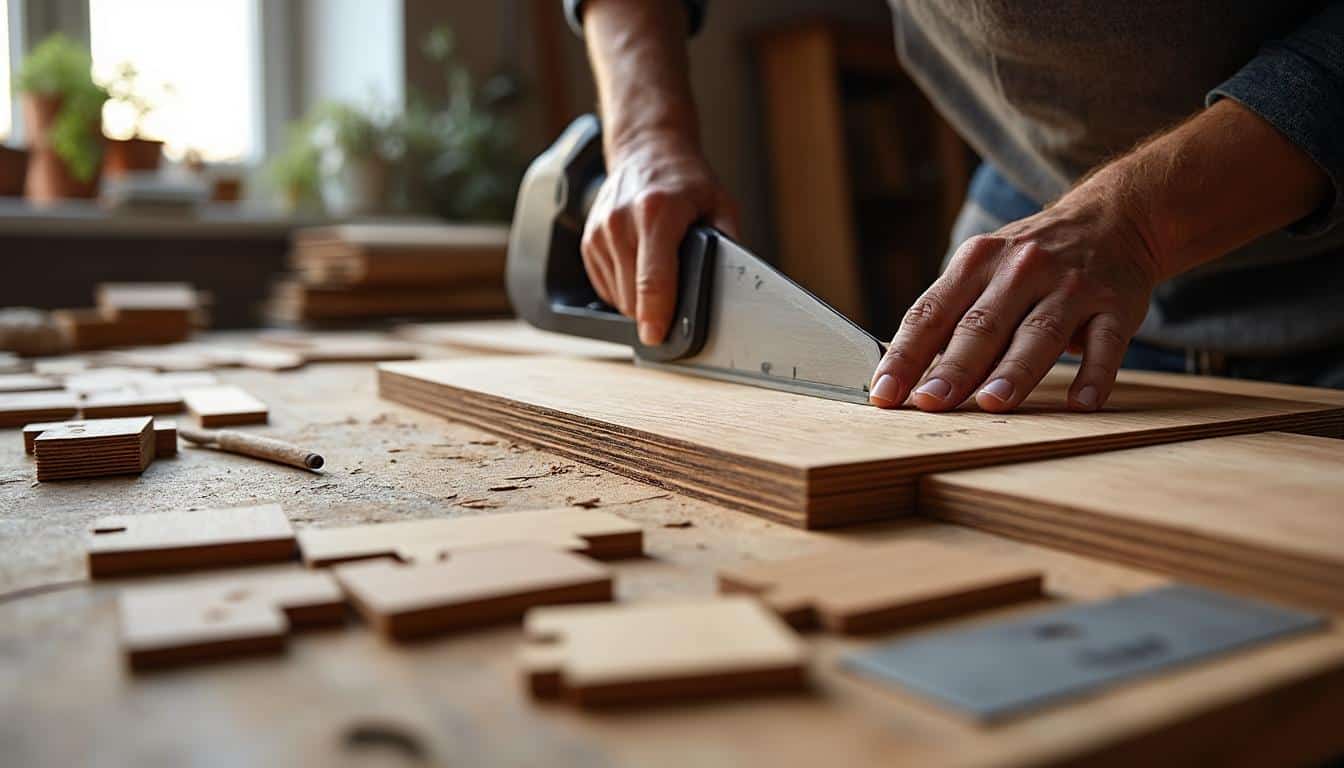 Illustration: Comprendre l’outil idéal pour découper du parquet flottant