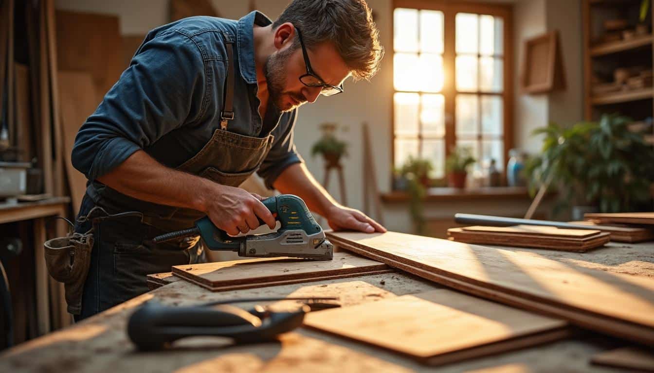 Illustration: Les techniques incontournables pour réussir la découpe du parquet flottant