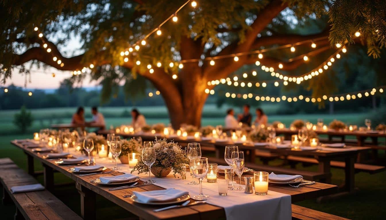 Décoration de mariage en extérieur : astuces pour un décor réussi