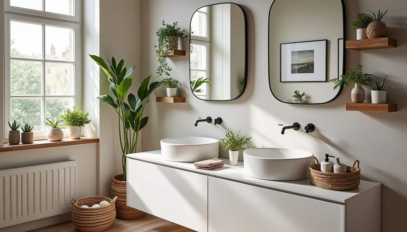 Illustration: Les différentes solutions pour une décoration murale adaptée à la salle de bain