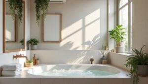 Décoration murale de la salle de bain : idées et matériaux résistants