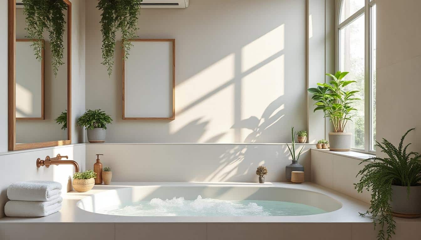 Décoration murale de la salle de bain : idées et matériaux résistants