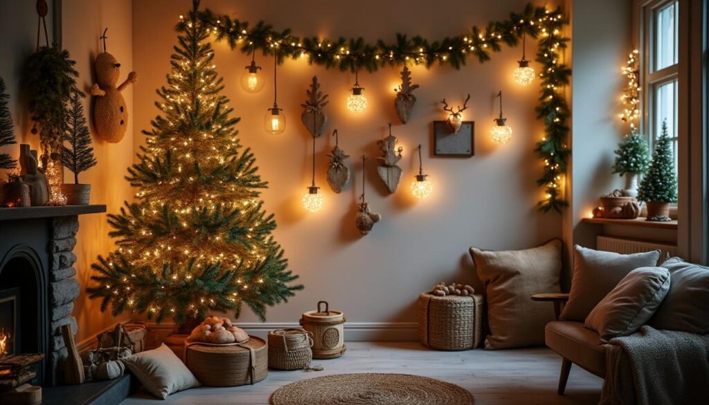 Décoration de Noël murale : idées et astuces pour un intérieur festif