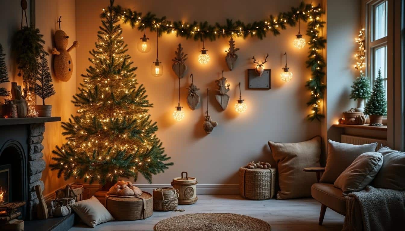 Décoration de Noël murale : idées et astuces pour un intérieur festif