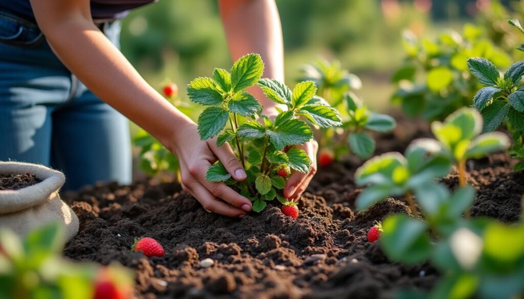 Quel terreau et engrais pour planter des fraisiers : guide complet