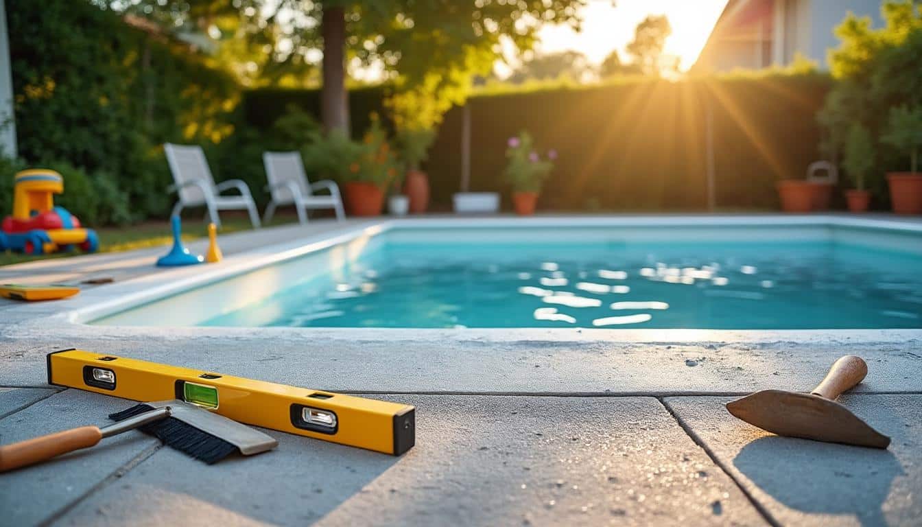 Illustration: Pourquoi un bon aménagement du terrain est essentiel pour la piscine hors sol