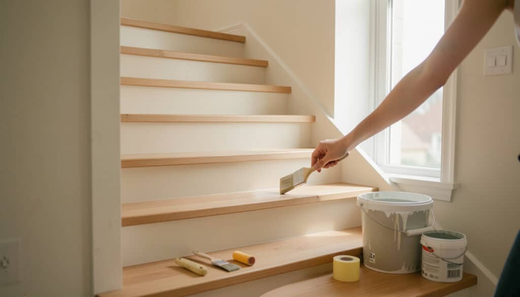 Peindre un escalier en bois : choix, étapes et finitions