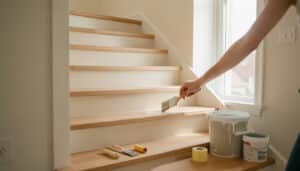 Peindre un escalier en bois : choix, étapes et finitions
